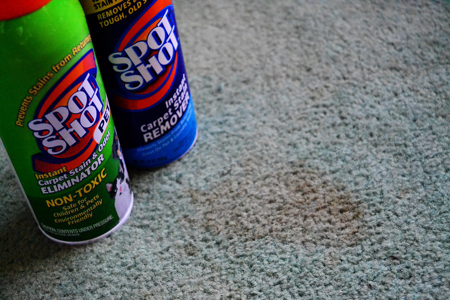 cleaning stain on carpet