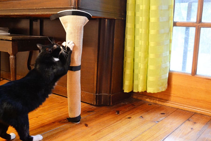vertical cat scratching post and cat