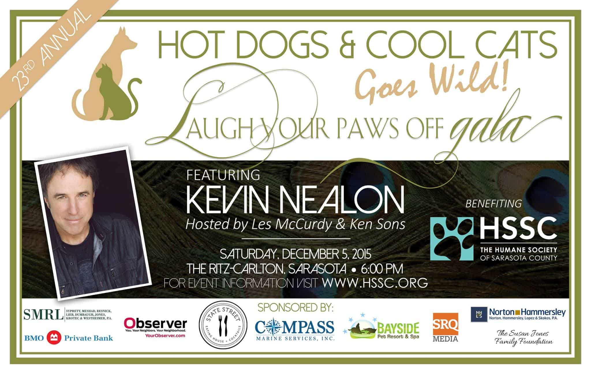 Kevin Nealon Headliner of Hot Dogs & Cool Cats Gala