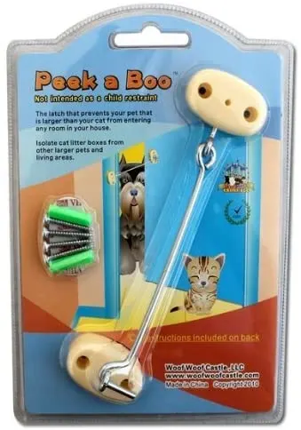 latch to keep dogs out of cat litter box