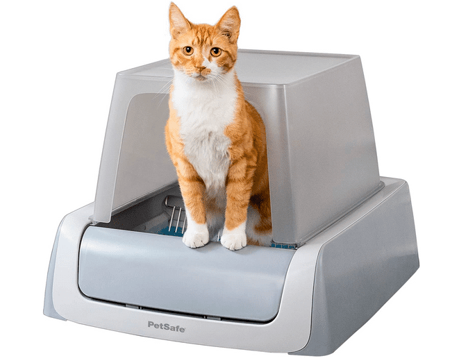 covered Petsafe scoopfree automatic litterbox