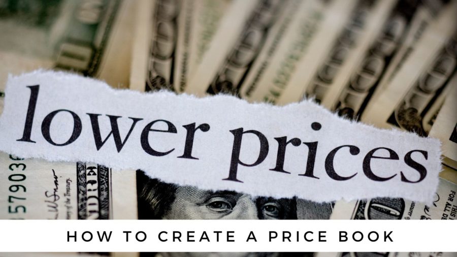how to create a price book