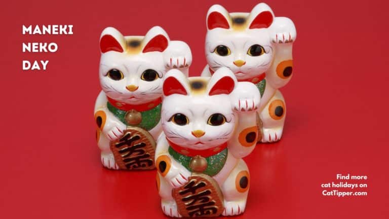 Maneki-Neko Day or Beckoning Cat Day