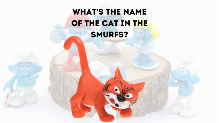 Photo of a figurine of Azreal, the cat in the Smurfs cartoons