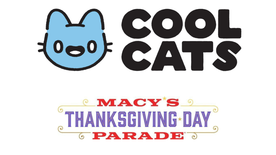 Logos for Cool Cats and Macy's Thanksgiving Day Parade courtesy PR Newswire