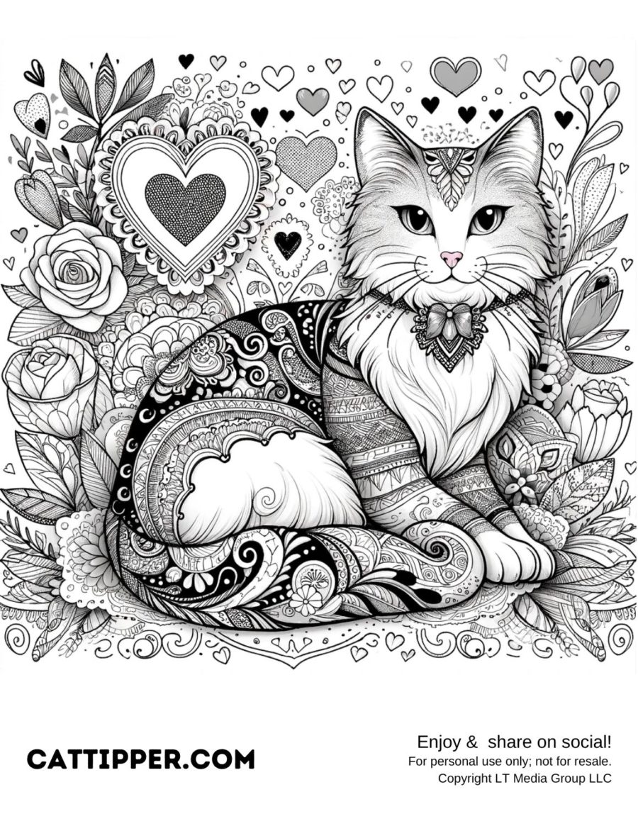 free-printable-cat-valentine-coloring-pages