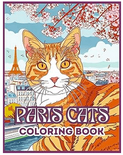 Paris Cats Coloring Book