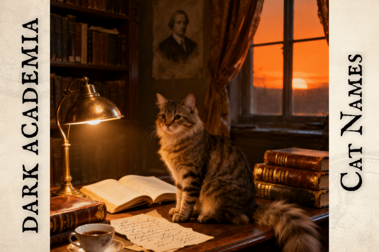 Dark Academia Cat Names: 150 Mysterious & Literary Names for Your Brooding Feline